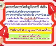 ประชาสัมพันธ์ เรื่องขยายระยะเวลาการชำระค่าเบี้ยประกันสินเชื่อ