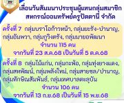 เลื่อนวันสัมมนาประชุมผู้แทนกลุ่มสมาชิก
