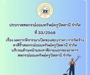 ประกาศ เรื่อง ผลการพิจารณาเปิดซองสอบราคา การจัดจ้าง ทาสีรั้วสหกรณ์ออมทรัพย์ครูปัตตานี จำกัด บริเวณด้านหน้าและทาสีภายนอกของอาคาร สหกรณ์ออมทรัพย์ครูปัตตานี จำกัด